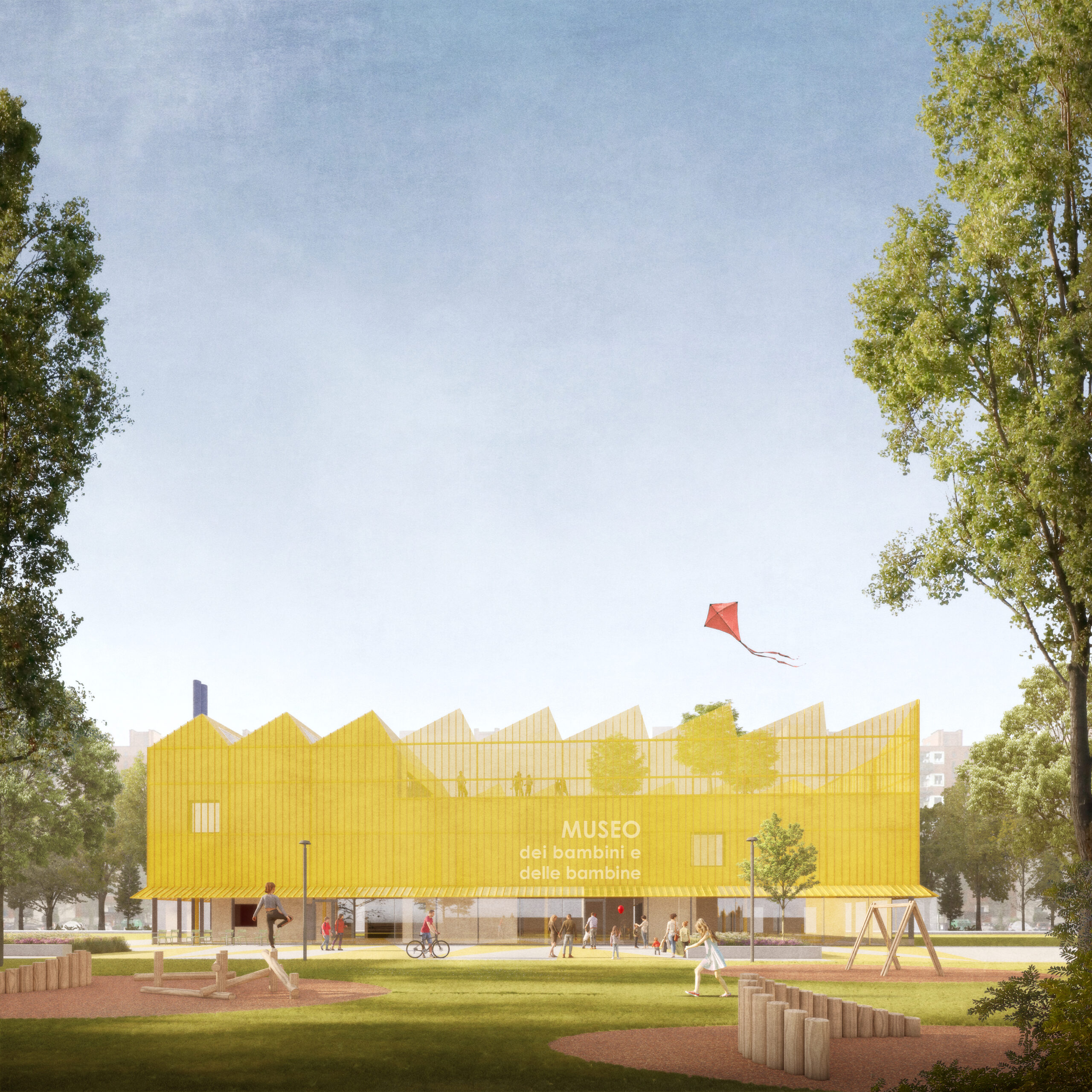 Render del progetto del Museo